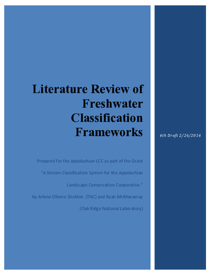 Literature Review of Freshwater Classification Frameworks